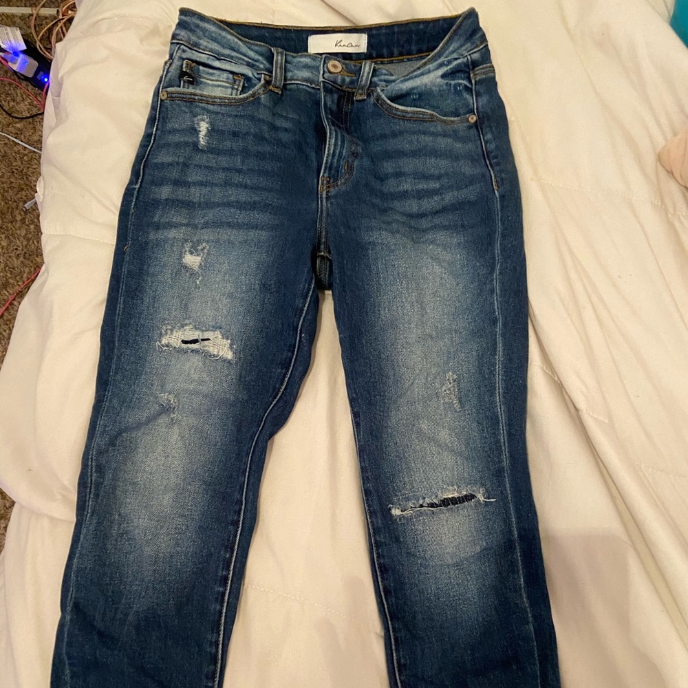 frayed jeans